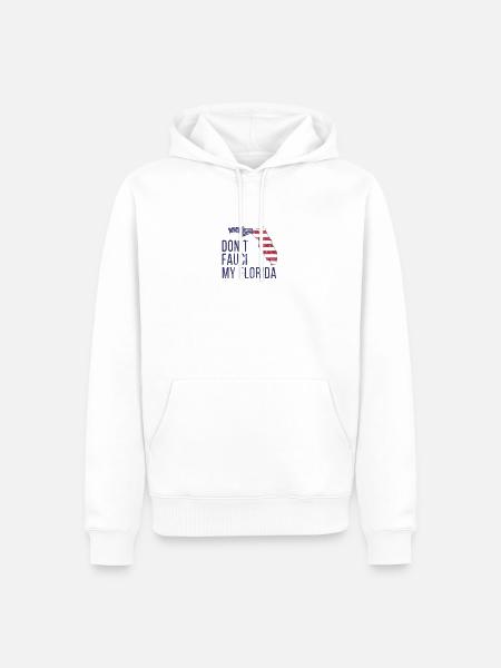 Fauci My Florida nicht - Männer Premium Bio Hoodie - Weiß
