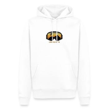 Coole Retro Crested Butte Ski Fan Skifahren Geschenk Skifahrer - Männer Premium Bio Hoodie - Weiß - Vorne - Nico (187cm)