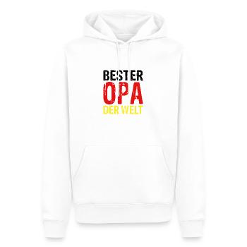 Bester Opa Der Welt - Männer Premium Bio Hoodie - Weiß - Vorne - Nico (187cm)