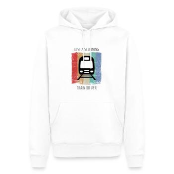 Train Railway Railroad Worker Trains Train Driver - Men’s Premium Organic Hoodie - white - Front - Nico (187cm)