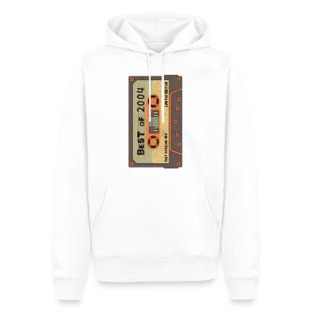 Year of birth 2004 Vintage birthday legend - Men’s Premium Organic Hoodie - white - Front - Nico (187cm)