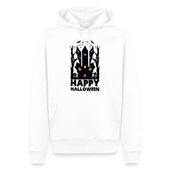 Happy Halloween - Männer Premium Bio Hoodie - Weiß - Vorne - Nico (187cm)