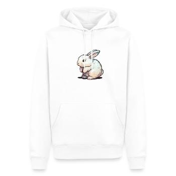 Hase Kaninchen karnickel hasen häschen Geschenk - Männer Premium Bio Hoodie - Weiß - Vorne - Nico (187cm)