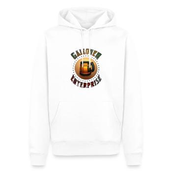 GallonenEnterprise Logo (Gold) - Männer Premium Bio Hoodie - Weiß - Vorne - Nico (187cm)