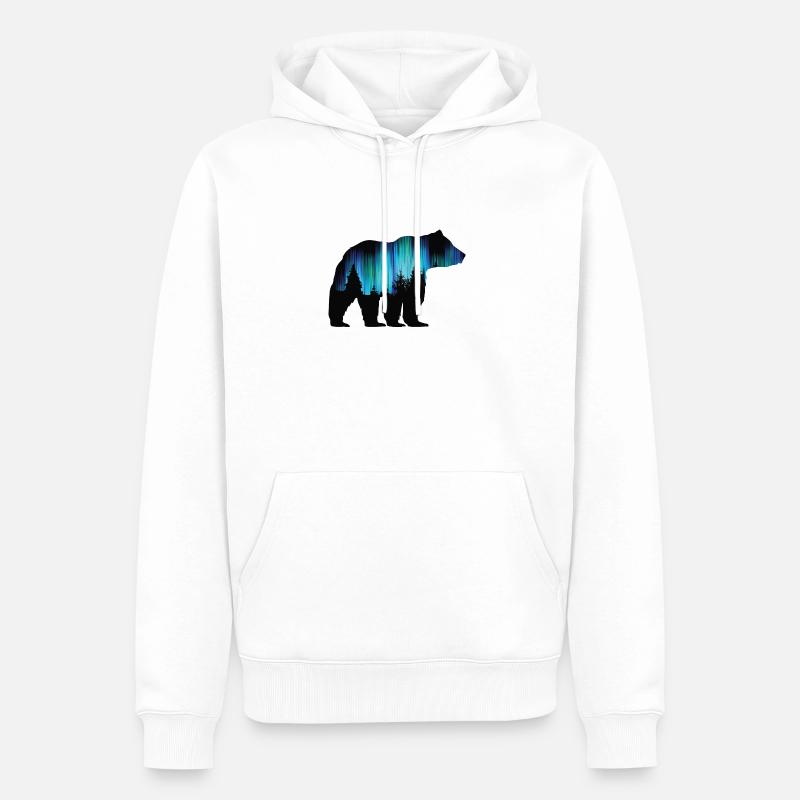 Geschenkidee Naturschutz Klimaschutz Umwelt - Männer Premium Bio Hoodie - Weiß