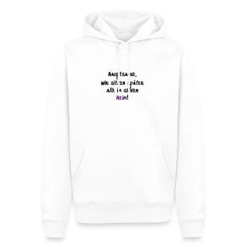 Im selben Heim - Männer Premium Bio Hoodie - Weiß - Vorne - Nico (187cm)