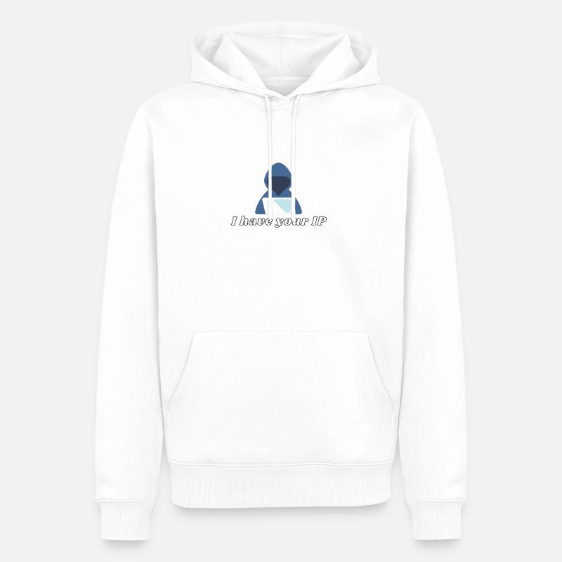 IP Computer Scientist Programmer It Coding - Men’s Premium Organic Hoodie - white