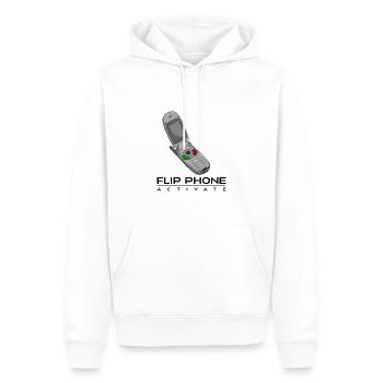 Flip Phone Activate Vintage & retro Old Flip Phone - Sweat à capuche Premium bio Homme - blanc - Devant - Nico (187cm)