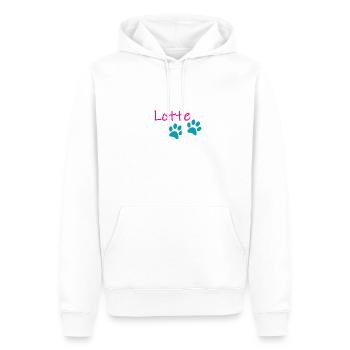 Lotte - Männer Premium Bio Hoodie - Weiß - Vorne - Nico (187cm)