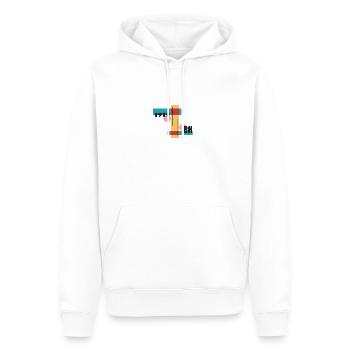 bauhaus 1919 - Männer Premium Bio Hoodie - Weiß - Vorne - Nico (187cm)