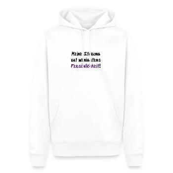 Meine Störung hat Persönlichkeit - Männer Premium Bio Hoodie - Weiß - Vorne - Nico (187cm)