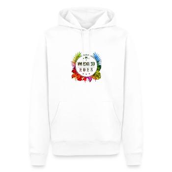 Mexiko 2025 Bunt - Männer Premium Bio Hoodie - Weiß - Vorne - Nico (187cm)