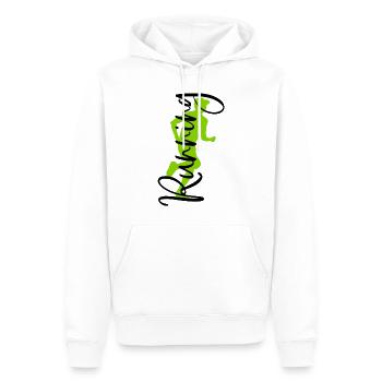 Running coureur joggeur courir faire du jogging - Sweat à capuche Premium bio Homme - blanc - Devant - Nico (187cm)