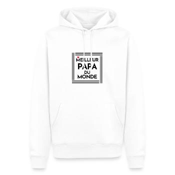 The Best Dad in the World, Father's Day - Men’s Premium Organic Hoodie - white - Front - Nico (187cm)