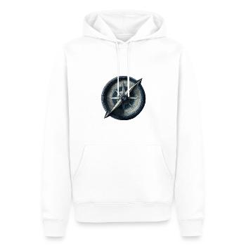 schöner, nautischer Kompass fürs segeln - Männer Premium Bio Hoodie - Weiß - Vorne - Nico (187cm)