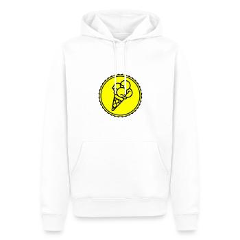 Eicreme Eis Icon - Männer Premium Bio Hoodie - Weiß - Vorne - Nico (187cm)
