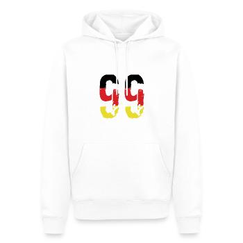 99 Number Germany Jersey - Men’s Premium Organic Hoodie - white - Front - Nico (187cm)