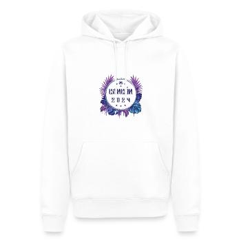Cancun 2024 - Männer Premium Bio Hoodie - Weiß - Vorne - Nico (187cm)