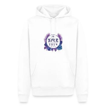 Zrce 2024 - Sweat à capuche Premium bio Homme - blanc - Devant - Nico (187cm)