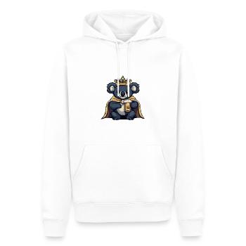 Bière Koala Drôle - Sweat à capuche Premium bio Homme - blanc - Devant - Nico (187cm)