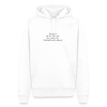 ©Eichsfelderlandkind - Männer Premium Bio Hoodie - Weiß - Vorne - Nico (187cm)