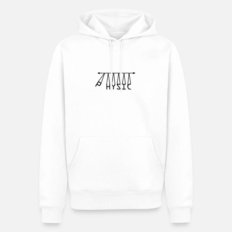 Physik - Männer Premium Bio Hoodie - Weiß