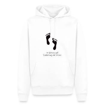 Im Herzen auf Spiekeroog - Männer Premium Bio Hoodie - Weiß - Vorne - Nico (187cm)