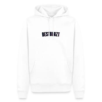 BestBeazt StandartDesign - Männer Premium Bio Hoodie - Weiß - Vorne - Nico (187cm)