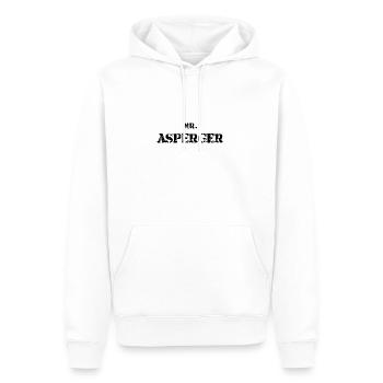 Asperger - Männer Premium Bio Hoodie - Weiß - Vorne - Nico (187cm)