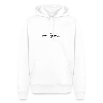 Mont Ventoux Premium Black - Männer Premium Bio Hoodie - Weiß - Vorne - Nico (187cm)