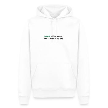 Lächeln Nicken Hoffen - Männer Premium Bio Hoodie - Weiß - Vorne - Nico (187cm)