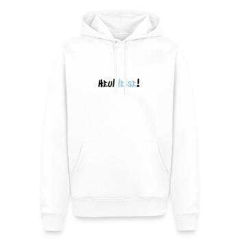 Heul Leise - Männer Premium Bio Hoodie - Weiß - Vorne - Nico (187cm)