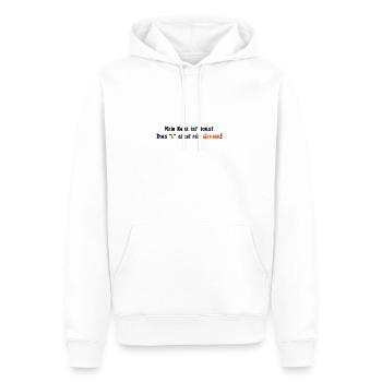 Mein Name ist Horst - Männer Premium Bio Hoodie - Weiß - Vorne - Nico (187cm)