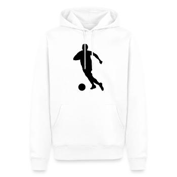 football - Sweat à capuche Premium bio Homme - blanc - Devant - Nico (187cm)