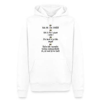 I AM THE BOSS! - Men’s Premium Organic Hoodie - white - Front - Nico (187cm)
