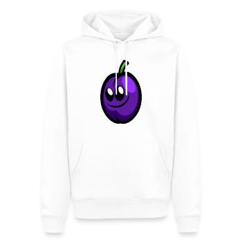 Happy Plum - Männer Premium Bio Hoodie - Weiß - Vorne - Nico (187cm)