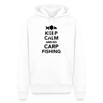 Karpfen - Männer Premium Bio Hoodie - Weiß - Vorne - Nico (187cm)