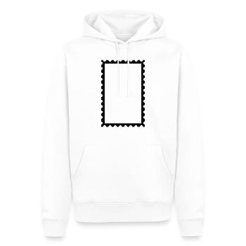 Timbre-poste - Sweat à capuche Premium bio Homme - blanc - Devant - Nico (187cm)