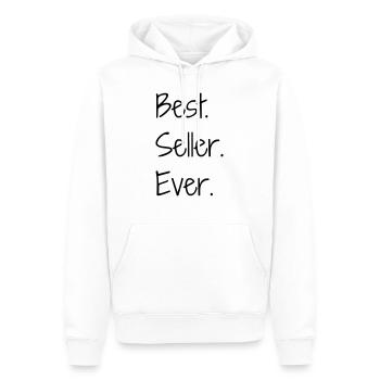 Anbieter / Verkäufer / Arbeit / Job - Männer Premium Bio Hoodie - Weiß - Vorne - Nico (187cm)