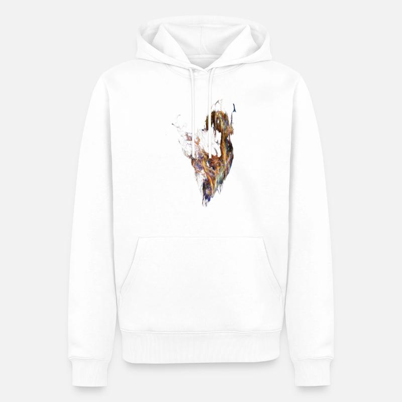 Hubble Deep Space - Männer Premium Bio Hoodie - Weiß