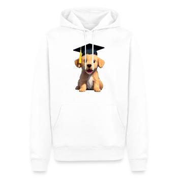Bachelor Golden Retriever Studies School Leaving Certificate - Sweat à capuche Premium bio Homme - blanc - Devant - Nico (187cm)