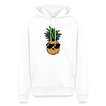 pineapple cool - Men’s Premium Organic Hoodie - white - Front - Nico (187cm)
