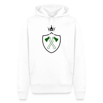 äxte axt wappen - Männer Premium Bio Hoodie - Weiß - Vorne - Nico (187cm)