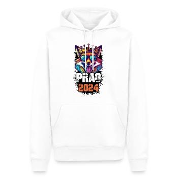 Prag 2024 Urlaub Fuchs - Männer Premium Bio Hoodie - Weiß - Vorne - Nico (187cm)
