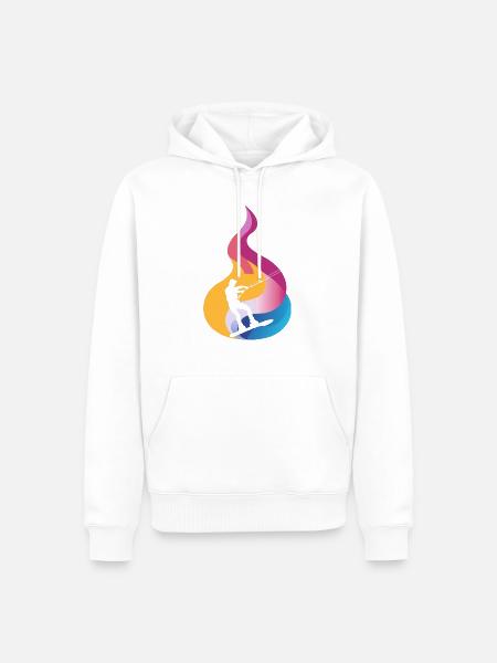 Wakeboarden Wakeboarding - Männer Premium Bio Hoodie - Weiß