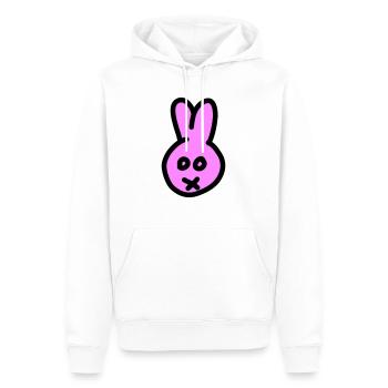 Lapin 2c - Sweat à capuche Premium bio Homme - blanc - Devant - Nico (187cm)