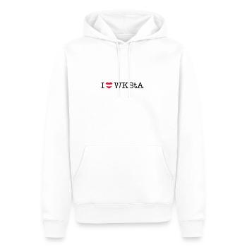 i love wksta - Männer Premium Bio Hoodie - Weiß - Vorne - Nico (187cm)