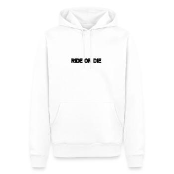 Ride or die - Motor Sport Motiv - Männer Premium Bio Hoodie - Weiß - Vorne - Nico (187cm)