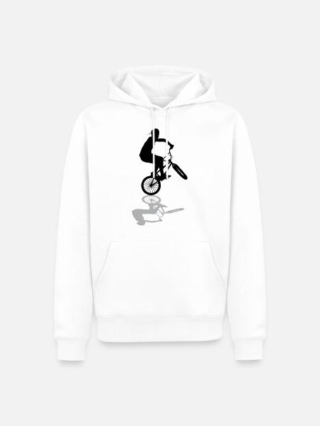bmx schatten Extremsport - Männer Premium Bio Hoodie - Weiß