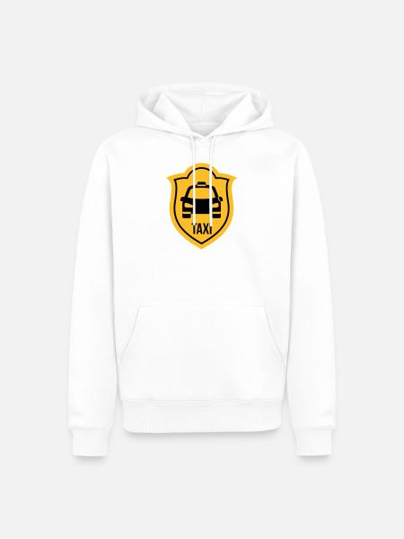 Taxi - Männer Premium Bio Hoodie - Weiß